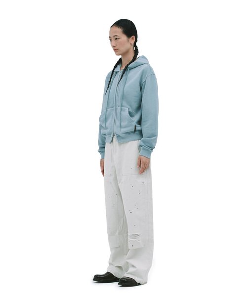 DEFGARMENTS(デフグラメンツ)の「【DEFGARMENTS】PIG BRUSHED HOOD ZIPUP(パーカー・レディース・カーキ/チャコールグレー/ブルー系その他・LARGE/SMALL)」の18枚目の写真