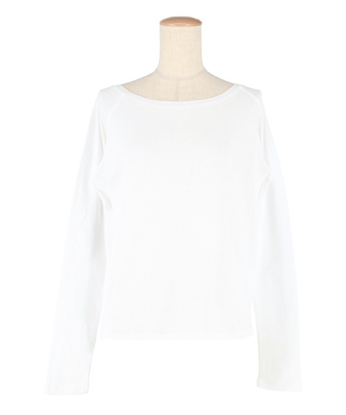 coca(coca)(コカ)の「ボートネックカットソー(Tシャツ/カットソー・レディース・ブラック/ホワイト・L/M/S)」の21枚目の写真