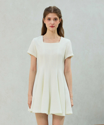 LANI TWEED DRESS / WHITE