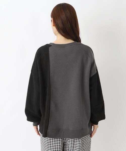 one'sterrace(ワンズテラス)の「ケーブルニットソードッキングプルオーバー(Tシャツ/カットソー・レディース・アイボリー系8/ブラック系8/グレー系4・02)」の6枚目の写真