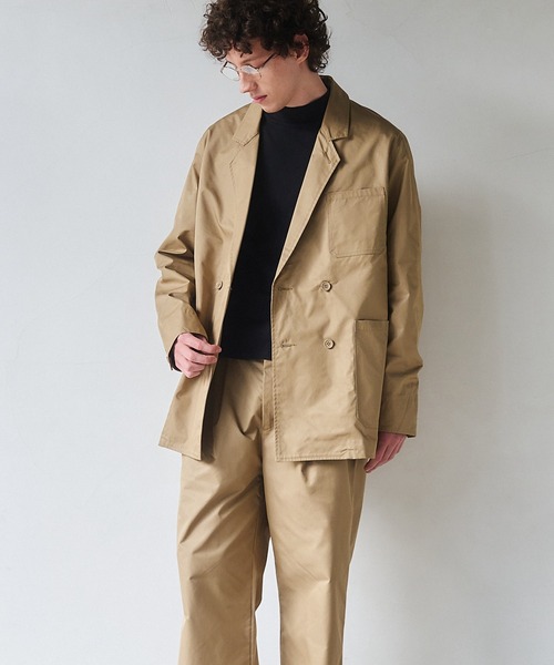 NewAnce(ニュアンス)の「【NewAnce】Hidensity Original Twill Double Jacket / ハイデンシティーオリジナルツイルジャケット -オリジナルツイルシリーズ- ≪セットアップ対応≫(テーラードジャケット・メンズ・ベージュ/ブラック・M/L)」の21枚目の写真