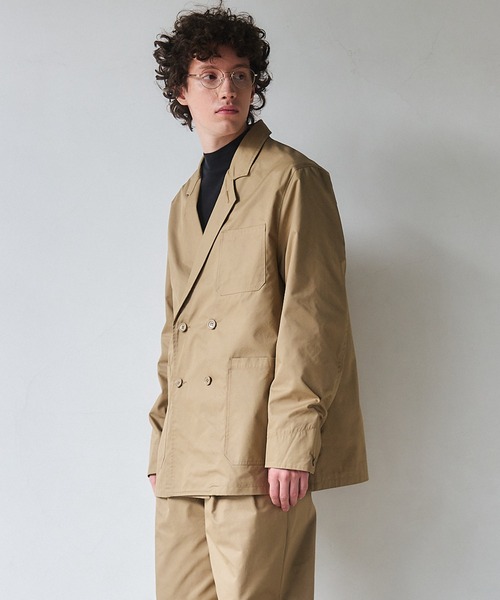 NewAnce(ニュアンス)の「【NewAnce】Hidensity Original Twill Double Jacket / ハイデンシティーオリジナルツイルジャケット -オリジナルツイルシリーズ- ≪セットアップ対応≫(テーラードジャケット・メンズ・ベージュ/ブラック・M/L)」の22枚目の写真