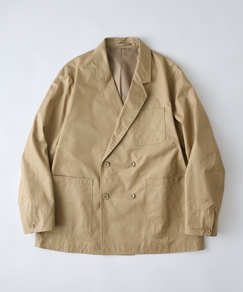 NewAnce(ニュアンス)の「【NewAnce】Hidensity Original Twill Double Jacket / ハイデンシティーオリジナルツイルジャケット -オリジナルツイルシリーズ- ≪セットアップ対応≫(テーラードジャケット・メンズ・ベージュ/ブラック・M/L)」の5枚目の写真