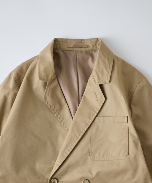 NewAnce(ニュアンス)の「【NewAnce】Hidensity Original Twill Double Jacket / ハイデンシティーオリジナルツイルジャケット -オリジナルツイルシリーズ- ≪セットアップ対応≫(テーラードジャケット・メンズ・ベージュ/ブラック・M/L)」の7枚目の写真
