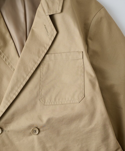 NewAnce(ニュアンス)の「【NewAnce】Hidensity Original Twill Double Jacket / ハイデンシティーオリジナルツイルジャケット -オリジナルツイルシリーズ- ≪セットアップ対応≫(テーラードジャケット・メンズ・ベージュ/ブラック・M/L)」の8枚目の写真