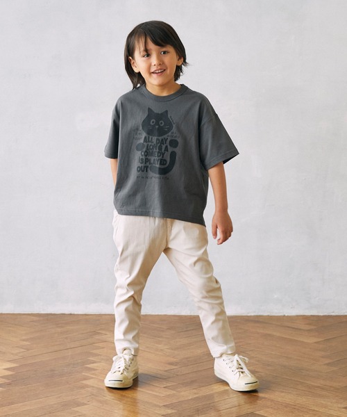 FOV（フォブ）の「FOV/フォブ F/B CAT Tシャツ（Tシャツ/カットソー・キッズ・チャコールグレー/ホワイト/ベージュ系その他・90cm/100cm/110cm/120cm/130cm）」の5枚目の写真
