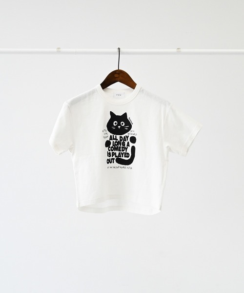 FOV（フォブ）の「FOV/フォブ F/B CAT Tシャツ（Tシャツ/カットソー・キッズ・チャコールグレー/ホワイト/ベージュ系その他・90cm/100cm/110cm/120cm/130cm）」の9枚目の写真