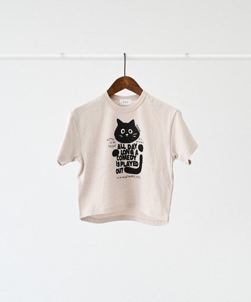 FOV（フォブ）の「FOV/フォブ F/B CAT Tシャツ（Tシャツ/カットソー・キッズ・チャコールグレー/ホワイト/ベージュ系その他・90cm/100cm/110cm/120cm/130cm）」の10枚目の写真