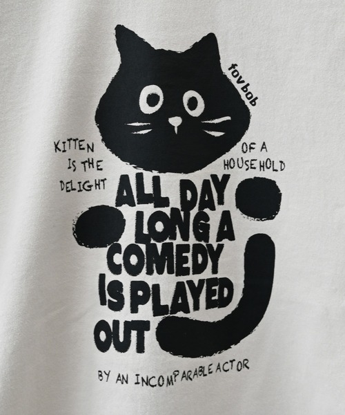 FOV（フォブ）の「FOV/フォブ F/B CAT Tシャツ（Tシャツ/カットソー・キッズ・チャコールグレー/ホワイト/ベージュ系その他・90cm/100cm/110cm/120cm/130cm）」の12枚目の写真