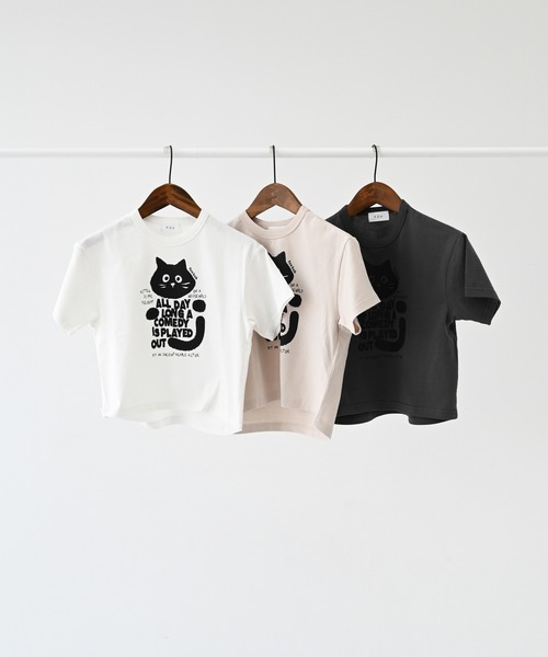 FOV（フォブ）の「FOV/フォブ F/B CAT Tシャツ（Tシャツ/カットソー・キッズ・チャコールグレー/ホワイト/ベージュ系その他・90cm/100cm/110cm/120cm/130cm）」の14枚目の写真