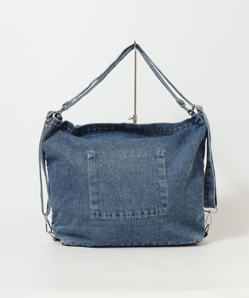 crossi(クロッシー)の「ロゴワッペンデニムショルダーバッグ(ショルダーバッグ・レディース・ネイビー/ブラック/ブルー・FREE)」の10枚目の写真