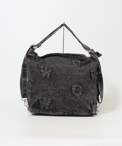 crossi(クロッシー)の「ロゴワッペンデニムショルダーバッグ(ショルダーバッグ・レディース・ネイビー/ブラック/ブルー・FREE)」の4枚目の写真