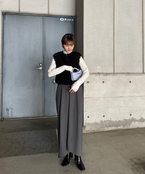 AMERI UND COMPACT BOA KNIT VESTブラックF新品 UND COMPACT BOA KNIT VEST（ベスト）｜Ameri（アメリ）のファッション