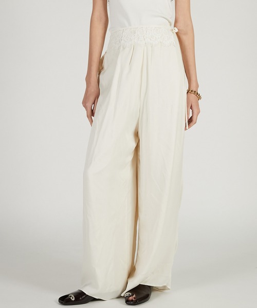 PRANK PROJECT（プランクプロジェクト）の「フィブリルキュプライージーパンツ / Fibrill Cupra Easy Pants（その他パンツ・レディース・チャコールグレー/ホワイト/ブラウン・38/36）」の2枚目の写真