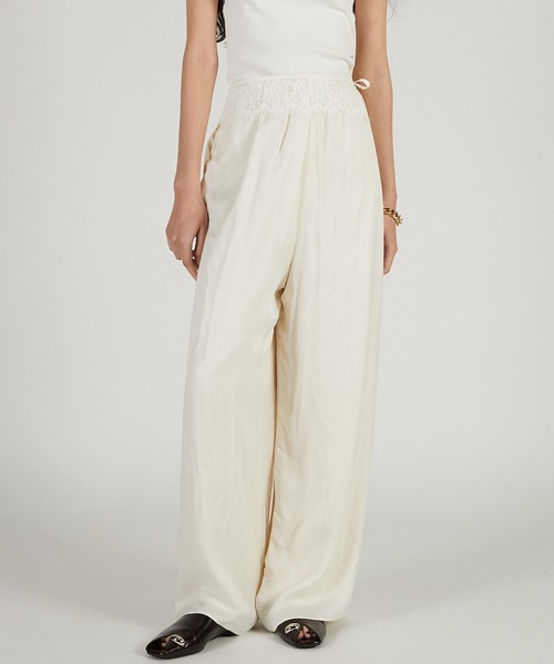 PRANK PROJECT（プランクプロジェクト）の「フィブリルキュプライージーパンツ / Fibrill Cupra Easy Pants（その他パンツ・レディース・チャコールグレー/ホワイト/ブラウン・38/36）」の15枚目の写真