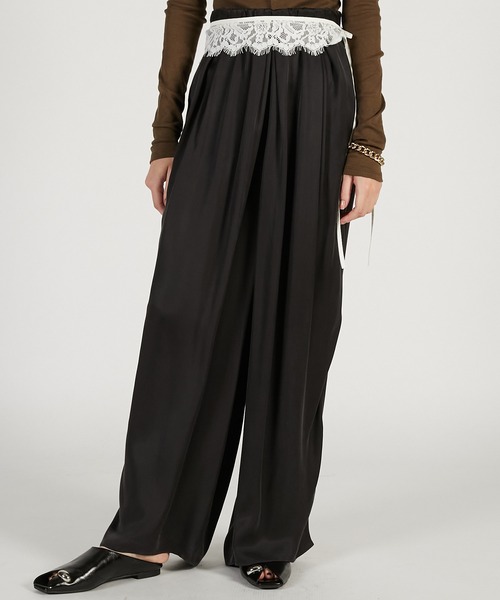 PRANK PROJECT（プランクプロジェクト）の「フィブリルキュプライージーパンツ / Fibrill Cupra Easy Pants（その他パンツ・レディース・チャコールグレー/ホワイト/ブラウン・38/36）」の18枚目の写真