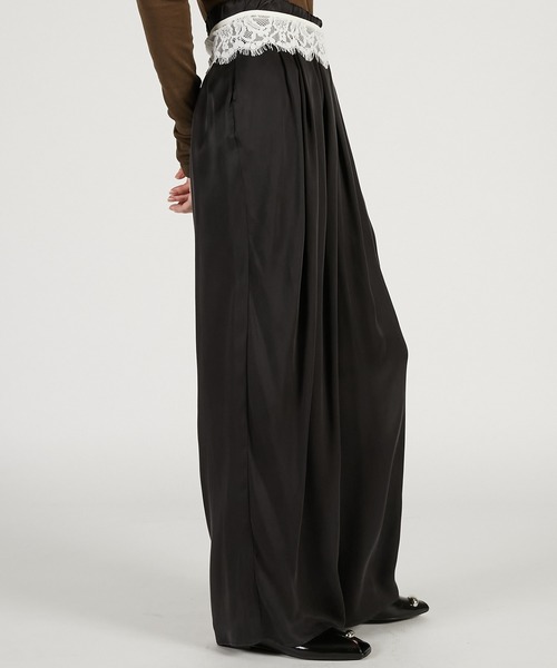 PRANK PROJECT（プランクプロジェクト）の「フィブリルキュプライージーパンツ / Fibrill Cupra Easy Pants（その他パンツ・レディース・チャコールグレー/ホワイト/ブラウン・38/36）」の22枚目の写真