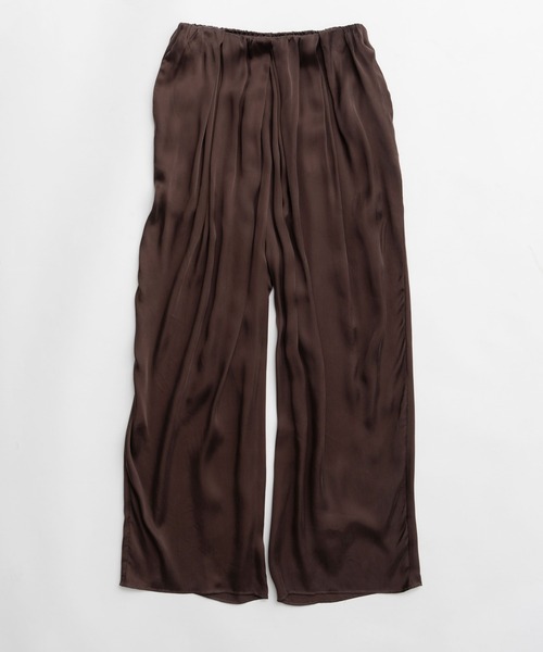 PRANK PROJECT（プランクプロジェクト）の「フィブリルキュプライージーパンツ / Fibrill Cupra Easy Pants（その他パンツ・レディース・チャコールグレー/ホワイト/ブラウン・38/36）」の5枚目の写真