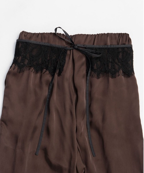 PRANK PROJECT（プランクプロジェクト）の「フィブリルキュプライージーパンツ / Fibrill Cupra Easy Pants（その他パンツ・レディース・チャコールグレー/ホワイト/ブラウン・38/36）」の8枚目の写真