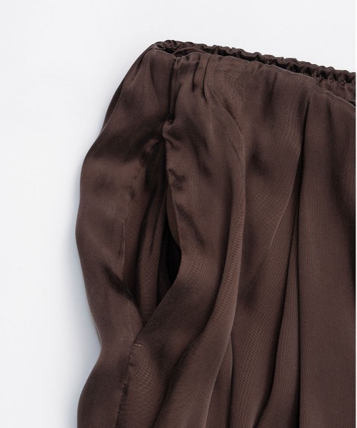 PRANK PROJECT（プランクプロジェクト）の「フィブリルキュプライージーパンツ / Fibrill Cupra Easy Pants（その他パンツ・レディース・チャコールグレー/ホワイト/ブラウン・38/36）」の9枚目の写真