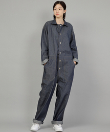 SAINTCREW（セントクルー）の「Overround Fatigue Jumpsuit OF-501 Denim Light Indigo（つなぎ/オールインワン・メンズ）」