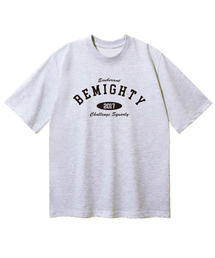 クラシックロゴオーバーフィット半袖Tシャツ[ライトグレー]
