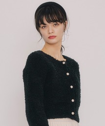 REDYAZEL | フラッフィブークレシャギーニットカーディガン(カーディガン/ボレロ)