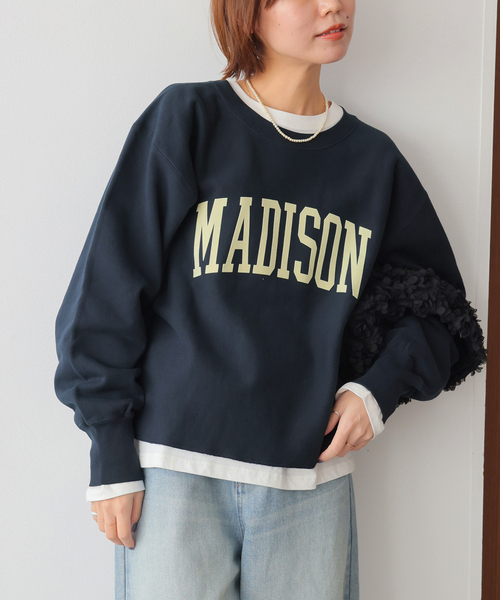 26SS新作］クロップドフロッキーロゴスウェット（スウェット