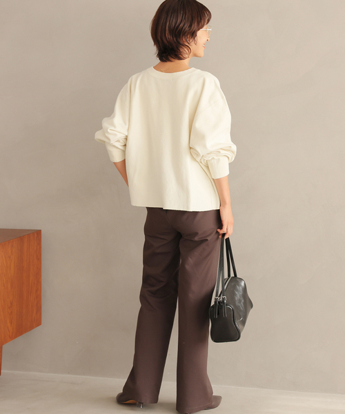 26SS新作］クロップドフロッキーロゴスウェット（スウェット