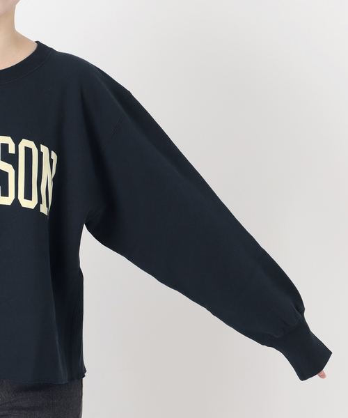 26SS新作］クロップドフロッキーロゴスウェット（スウェット