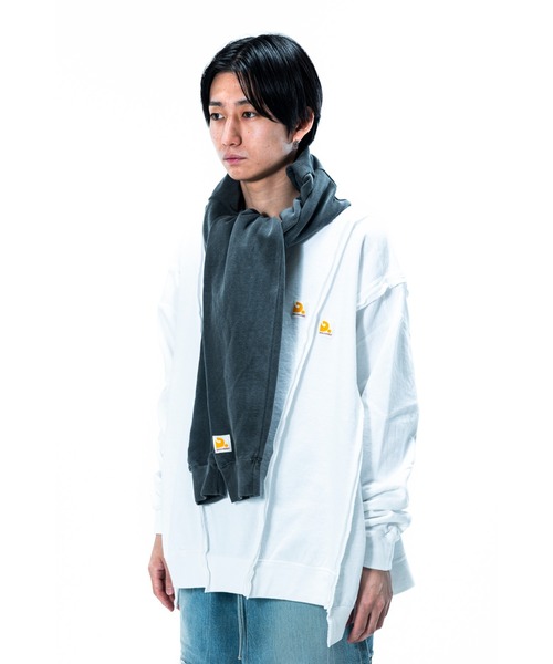 DISCOVERED(ディスカバード)の「Sweat Muffler(マフラー・メンズ・ブラック/ホワイト・FREE)」の4枚目の写真