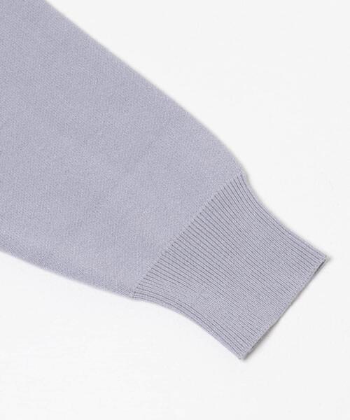 ITEMS URBANRESEARCH（アイテムズ アーバンリサーチ）の「『イージーケア』スウェットライクVネックカーディガン（ニット/セーター・レディース・ネイビー/パープル系その他/オフホワイト/イエロー系その他・FREE）」の15枚目の写真