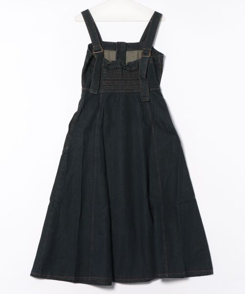 mellomela.(メロメラ)の「フロントZIPジャンパースカート(ワンピース・レディース・グレー系その他6/ダークネイビー・M-L)」の3枚目の写真