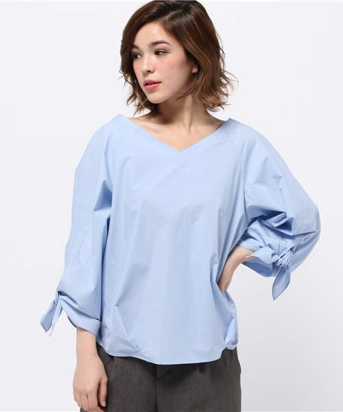 グレースコンチネンタル ブラウス シアーボウタイブラウス / GRACE