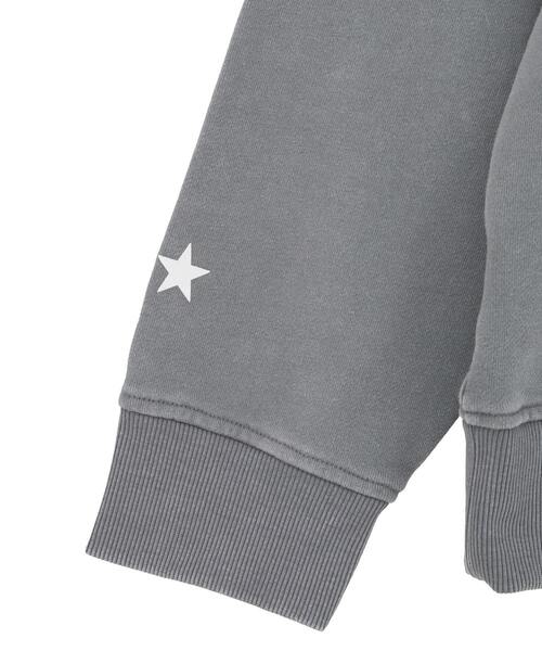 CONVERSE TOKYO(コンバーストウキョウ)の「LOGO PRINT HOTFIX HOODIE(パーカー・レディース・ブラック/グレー/サックスブルー・SMALL/MEDIUM)」の18枚目の写真