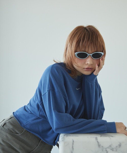 NIKE(ナイキ)の「ナイキ スポーツウェア チル テリー ウィメンズ オーバーサイズド フレンチ テリー クルーネック スウェットシャツ / Nike Sportswear Chill Terry Women's Oversized French Terry Crew-Neck Sweatshirt IF0229-461 Mystic Navy(スウェット・レディース・ブルー系その他・XL/XS/S/L/M)」の11枚目の写真