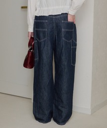 GIUNON | wide stitch adjustable denim / ワイドステッチアジャスタブルデニム(デニムパンツ)