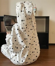 WEGO（ウィゴー）の「WEGO/うさ耳星柄ジップパーカー＆パンツ上下セット（その他）」
