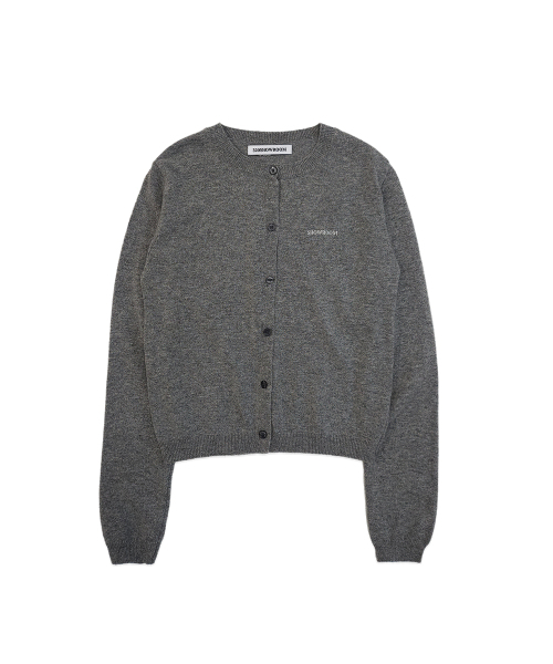 320SHOWROOM(320ショールーム)の「Logo Embroidery Wool Cashmere Blend Cardigan Gray(カーディガン/ボレロ・レディース・グレー・FREE)」の3枚目の写真