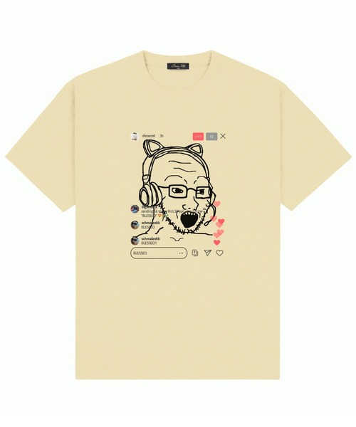 DIME(ダイム)の「Dime/ダイム 半袖Tシャツ Live T-Shirt(Tシャツ/カットソー・メンズ・クリーム/ホワイト・M/L)」の2枚目の写真
