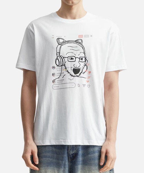 DIME(ダイム)の「Dime/ダイム 半袖Tシャツ Live T-Shirt(Tシャツ/カットソー・メンズ・クリーム/ホワイト・M/L)」の4枚目の写真