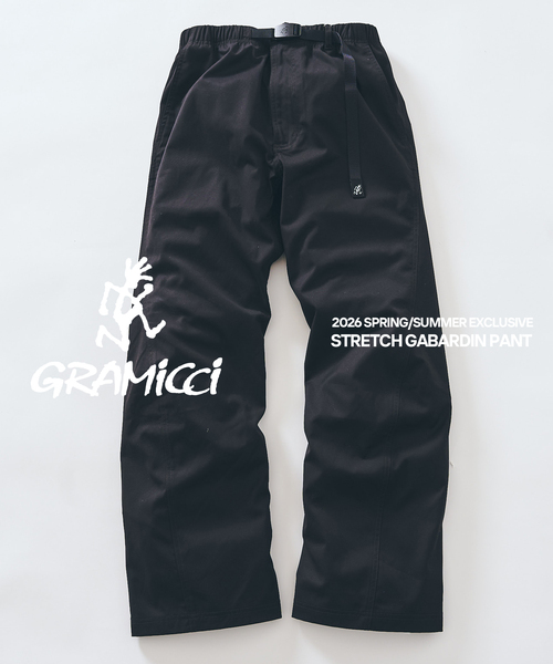Gramicci(グラミチ)の「GRAMICCI グラミチ 417別注 ストレッチギャバジンパンツ(その他パンツ・メンズ・ネイビー/チャコールグレー/ブラック・X-LARGE/LARGE/MEDIUM)」の1枚目の写真