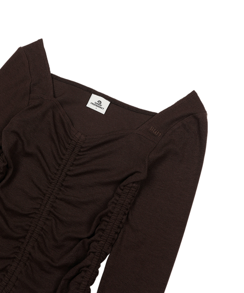 SUNDAY FRUIT MARKET(サンデーフルーツマーケット)の「SUNDAY STRING LS TEE BROWN(Tシャツ/カットソー・レディース・その他・S)」の11枚目の写真