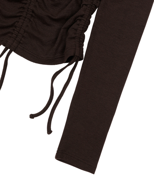 SUNDAY FRUIT MARKET(サンデーフルーツマーケット)の「SUNDAY STRING LS TEE BROWN(Tシャツ/カットソー・レディース・その他・S)」の4枚目の写真