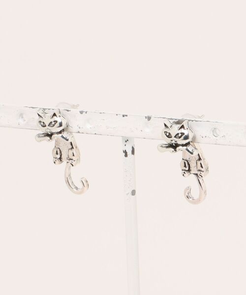 Burner(バーナー)の「【Sonu jewelry(ソヌジュエリー)】ゆらりキャット バック ピアス son-pierce-26-2【RBTS】(ピアス(両耳用)・レディース・シルバー・FREE)」の1枚目の写真