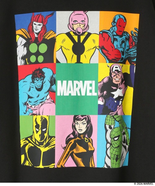 LOWRYS FARM（ローリーズファーム）の「【LFM(U)】MARVELスウェットプリントクルー　 640213（スウェット・メンズ・ブラック/グレー/ホワイト・LARGE/MEDIUM）」の9枚目の写真