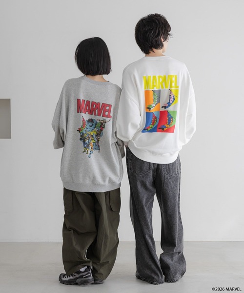 LOWRYS FARM（ローリーズファーム）の「【LFM(U)】MARVELスウェットプリントクルー　 640213（スウェット・メンズ・ブラック/グレー/ホワイト・LARGE/MEDIUM）」の22枚目の写真