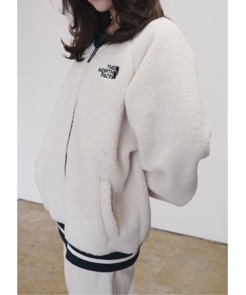THE NORTH FACE（ザノースフェイス）の「国内未発売 THE NORTH FACE(ザ・ノースフェイス)/VIVO FLEECE JACKET（ノーカラージャケット・レディース・ブラウン系/ホワイト系/ネイビー・S/M）」の2枚目の写真