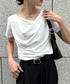 NOGLE（ノグル）の「【NOGLE/ノグル】ドレープ半袖Tシャツ（Tシャツ/カットソー・FREE）」
