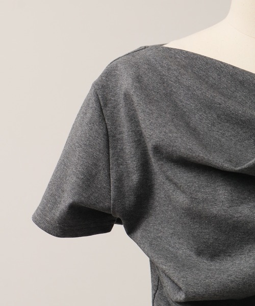 NOGLE(ノグル)の「【NOGLE/ノグル】ドレープ半袖Tシャツ(Tシャツ/カットソー・レディース・チャコールグレー/ブラック/ピンク/ホワイト・FREE)」の17枚目の写真
